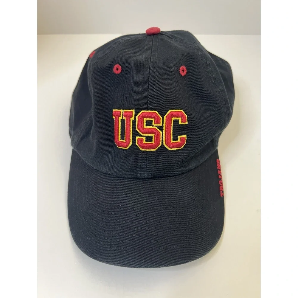 Usc Trojans Hat Men Strap Back Black 47 Brand Heritage OSFA
